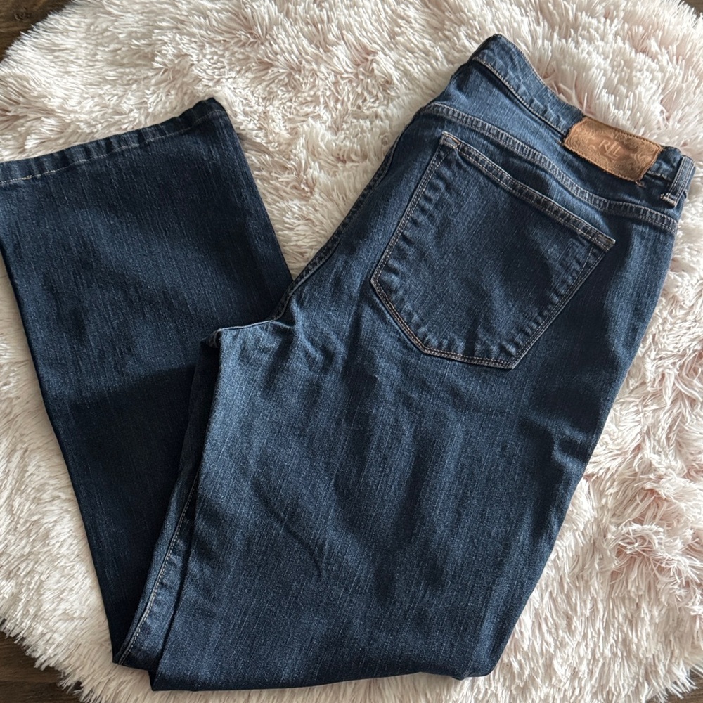 Lauren Ralph Lauren Dark Blue Straight Leg Jeans - Picture 3 of 6